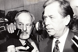 Václav Havel po zvolení prezidentem