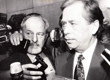 Václav Havel po zvolení prezidentem Zdroj: Vize 97