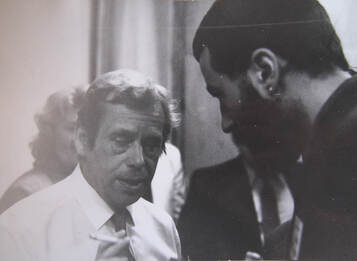 Václav Havel s Marcelem Hájkem Zdroj: Vize 97