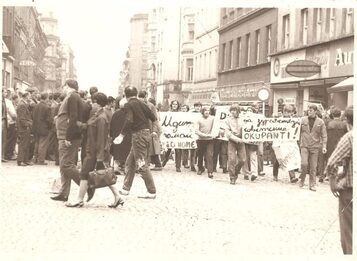 Protiokupační demonstrace Karlovy Vary